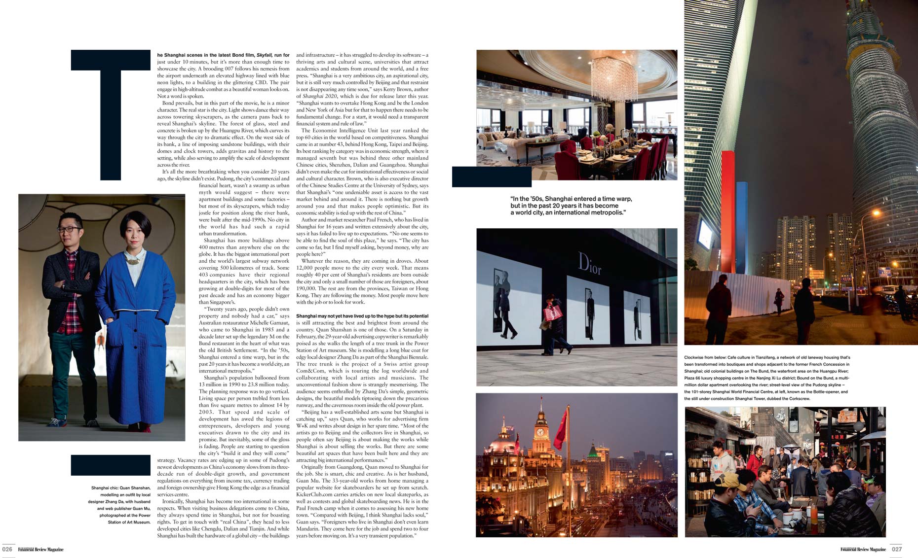 The Australian Financial Review Magazine - Shanghai City Without a Soul - 28June 2013 page 2-3