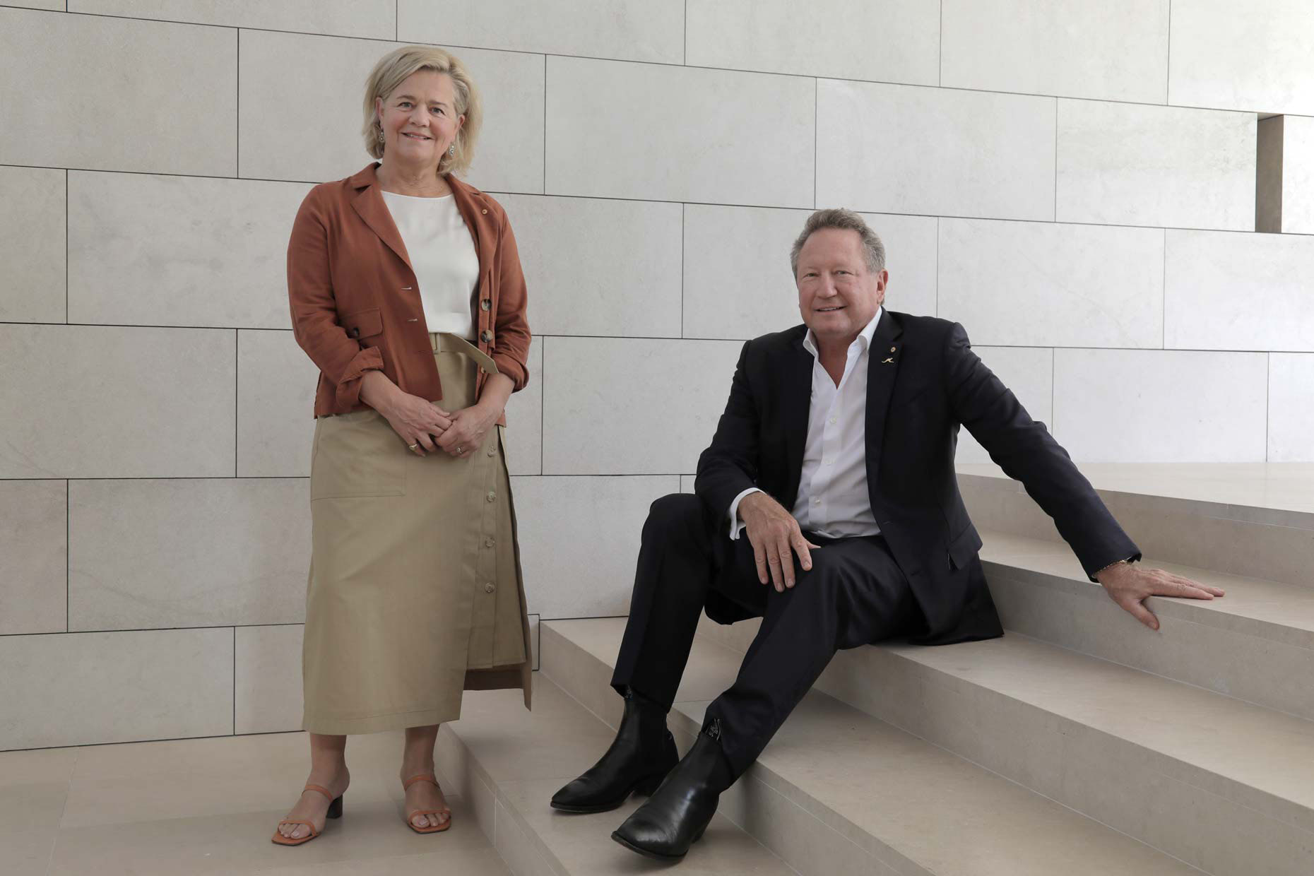Andrew and Nicola  Forrest  - Minderoo Foundation - billionaire philanthropists