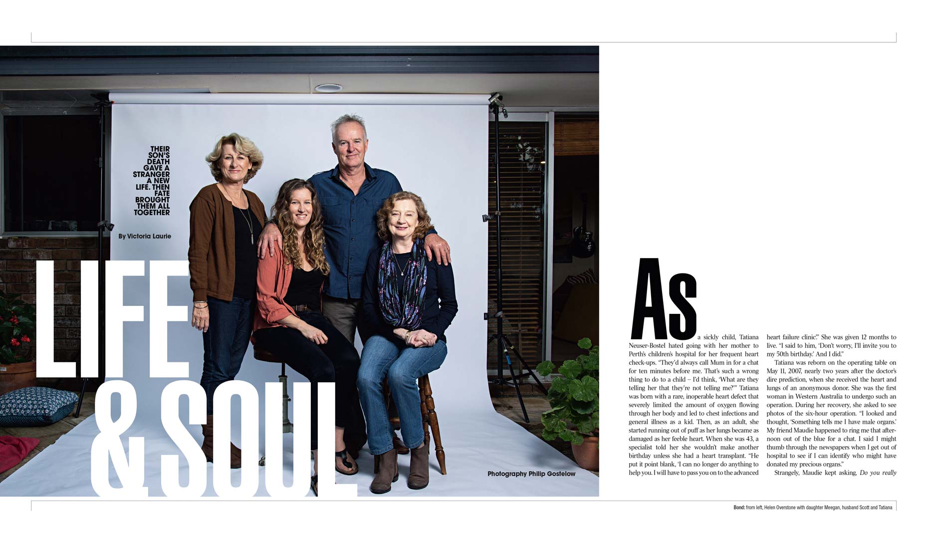 The Weekend Australian Magazine - cover story - The Gift - double page spread