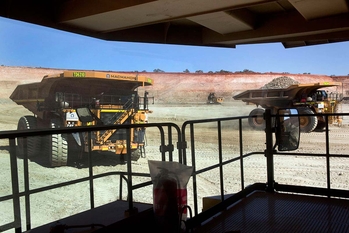 793F haul truck at Anglo Gold Ashanti mine - creative, eye-catching, impact photography by Perth based photographer